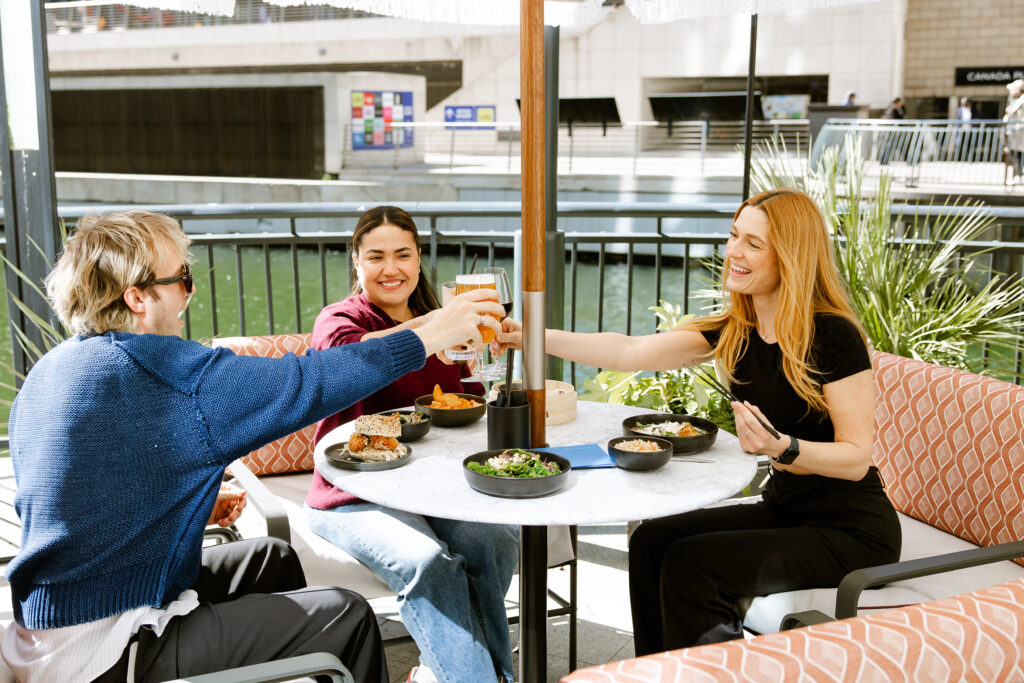 Outdoor terrace Canary Wharf