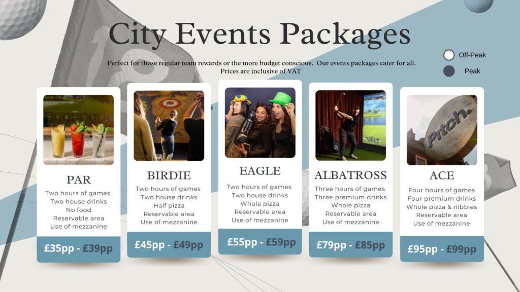 Event packages - Pitch City