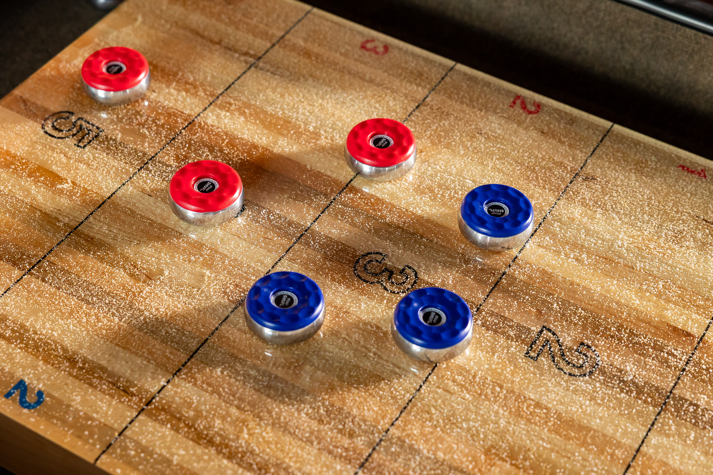 Shuffleboard at Pitch Wharf - Canary Wharf