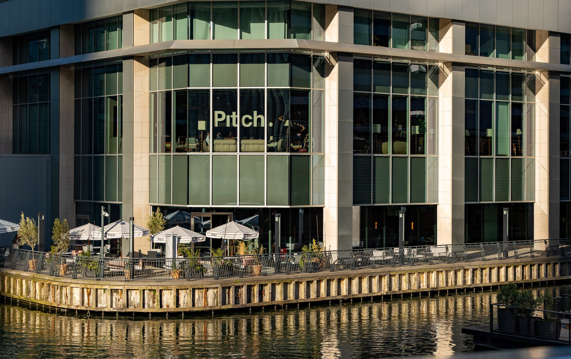 Watch the London Marathon from Pitch Wharf terrace or panoramic bar