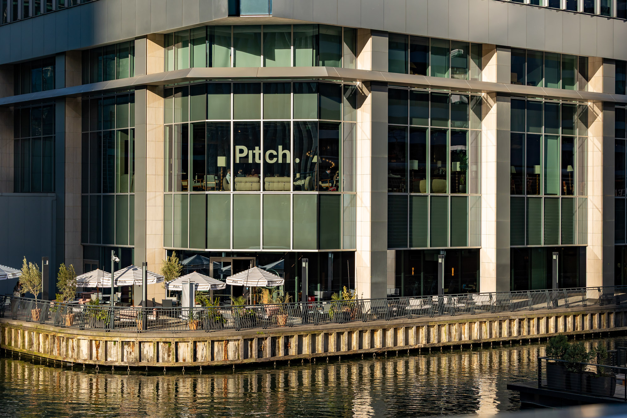 Watch the London Marathon from Pitch Wharf terrace or panoramic bar