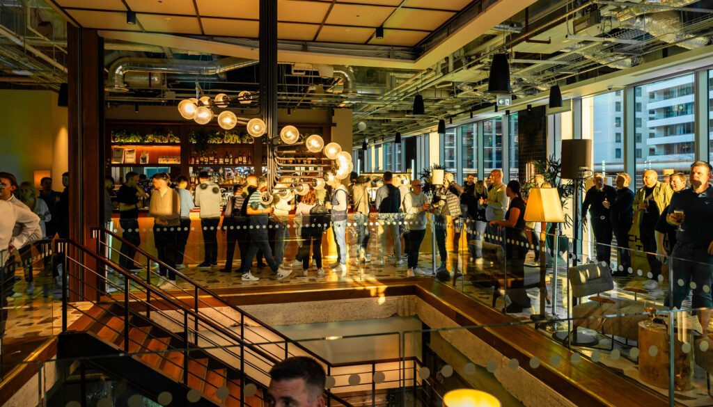 Host events at Pitch in Canary Wharf